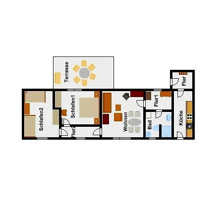 Ferienwohnung Haus Silvia 公寓 Wesselburen